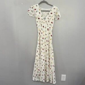Doen x GAP Dress Babydoll Midi in Cream Floral